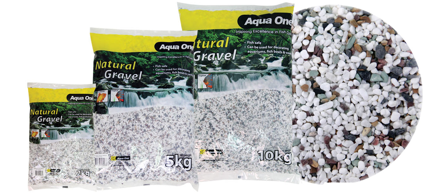 Aqua One Gravel Natural All Sorts 5Kg