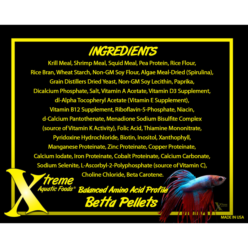 Xtreme Betta 1mm Pellet