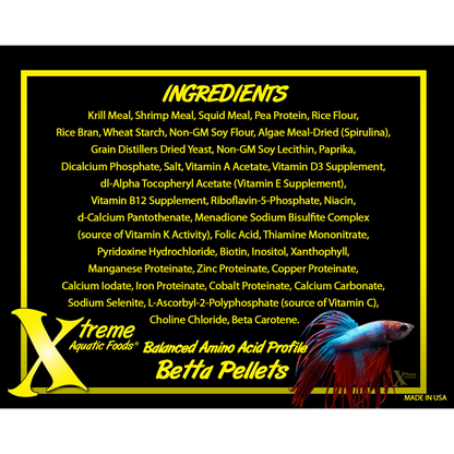 Xtreme Betta 1mm Pellet