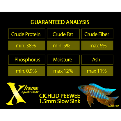 Xtreme Cichlid Peewee 1.5mm Pellet